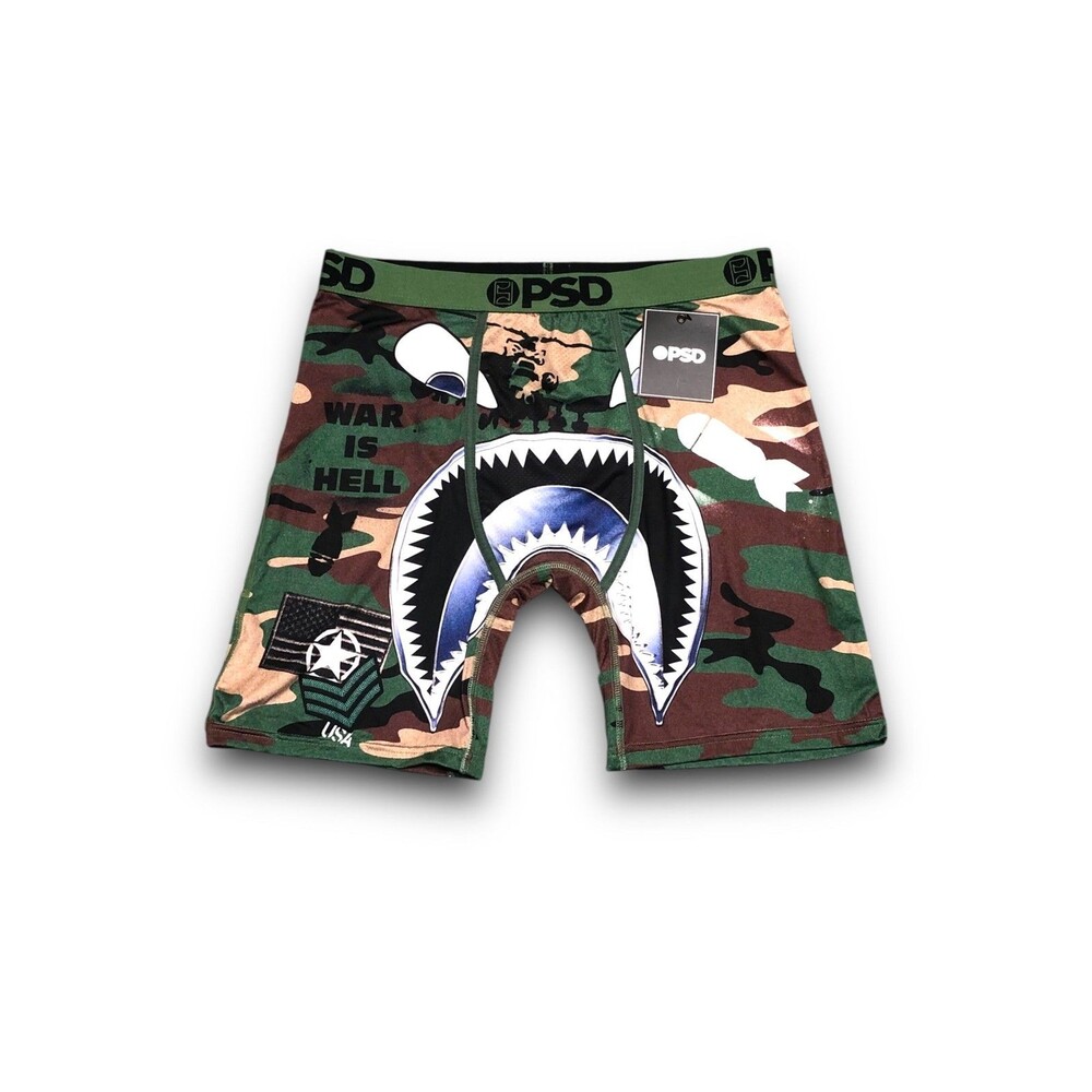 PSD Men's "War is Hell" WF Bomber Boxer Brief - Large